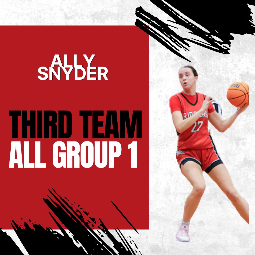 Congrats to <a href="/AllySnyder2026/">Allison Snyder</a> for being named Third Team All-Group 1 🏀🦓