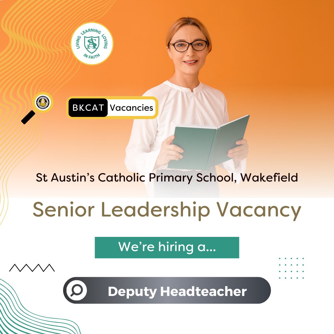 🔎🧑‍🏫Vacancies:

<a href="/StAustins_bkcat/">St Austin's</a> are seeking to appoint an excellent and motivated Deputy Headteacher to join their school

🖱️ Visit our dedicated vacancies website to find out more and apply!

🔗 bit.ly/bkcat-vacancies

🏫✝️⛪