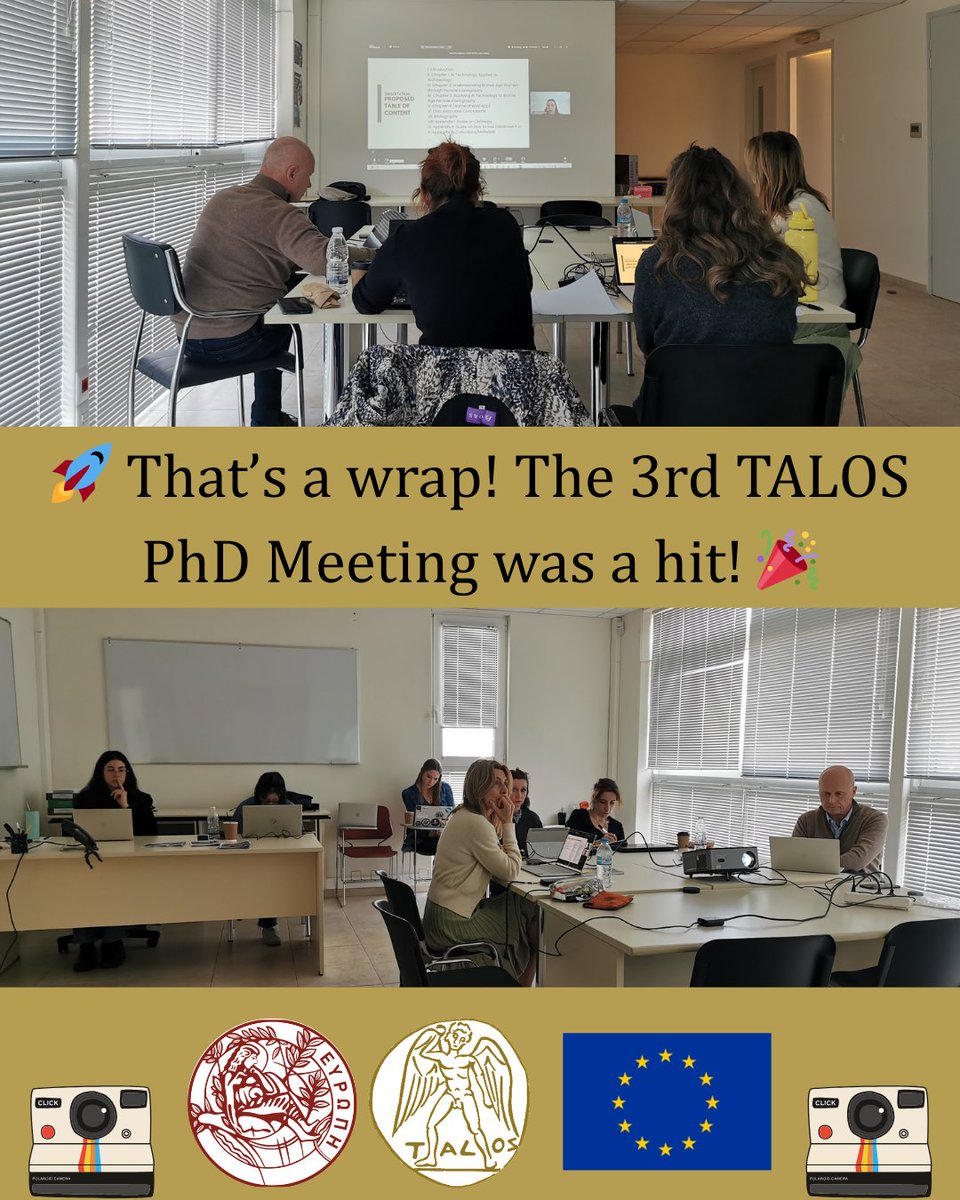 talosai_uoc's tweet image. 🚀 That’s a wrap! The 3rd TALOS PhD Meeting was a hit! 🎉
-
From key papers to fresh ideas, this session had it all! 🙌 The recordings are available in the TALOS YouTube channel: youtube.com/@talosai_uoc !
-
🔗 See more here: talos-ai4ssh.uoc.gr/3rd-phd-meetin…
-
#TALOSLab #TALOS #AI #SSH