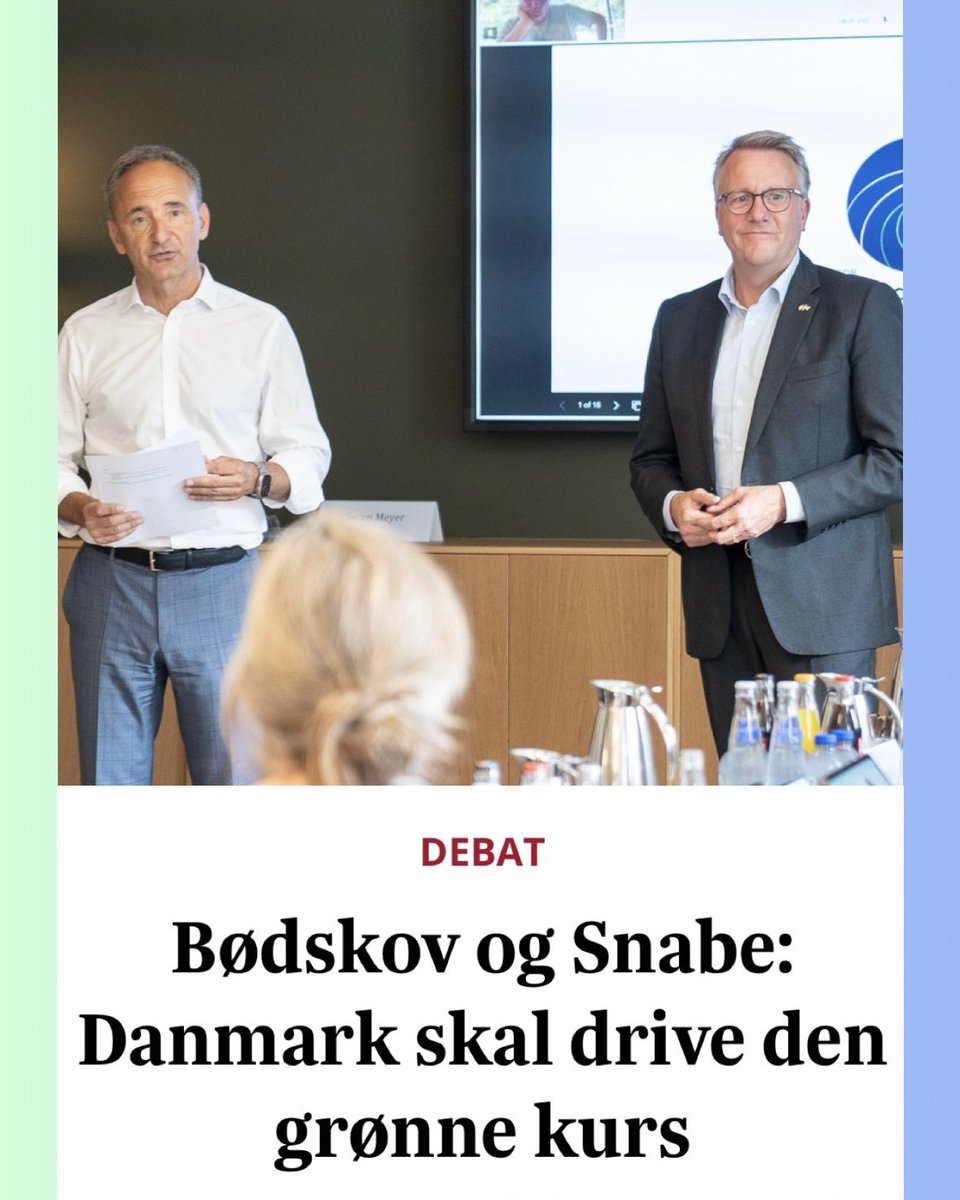 Stor mulighed! 💪🇩🇰
Danmark skal drive den grønne udvikling af shippingindustrien. Vi er en stolt søfartsnation. Vi er langt fremme med maritim grøn omstilling. Verden er på vej i samme retning. Det skal vi udnytte til nye grøn vækst. #dkpol 
Læs her: finans.dk/debat/ECE18032…