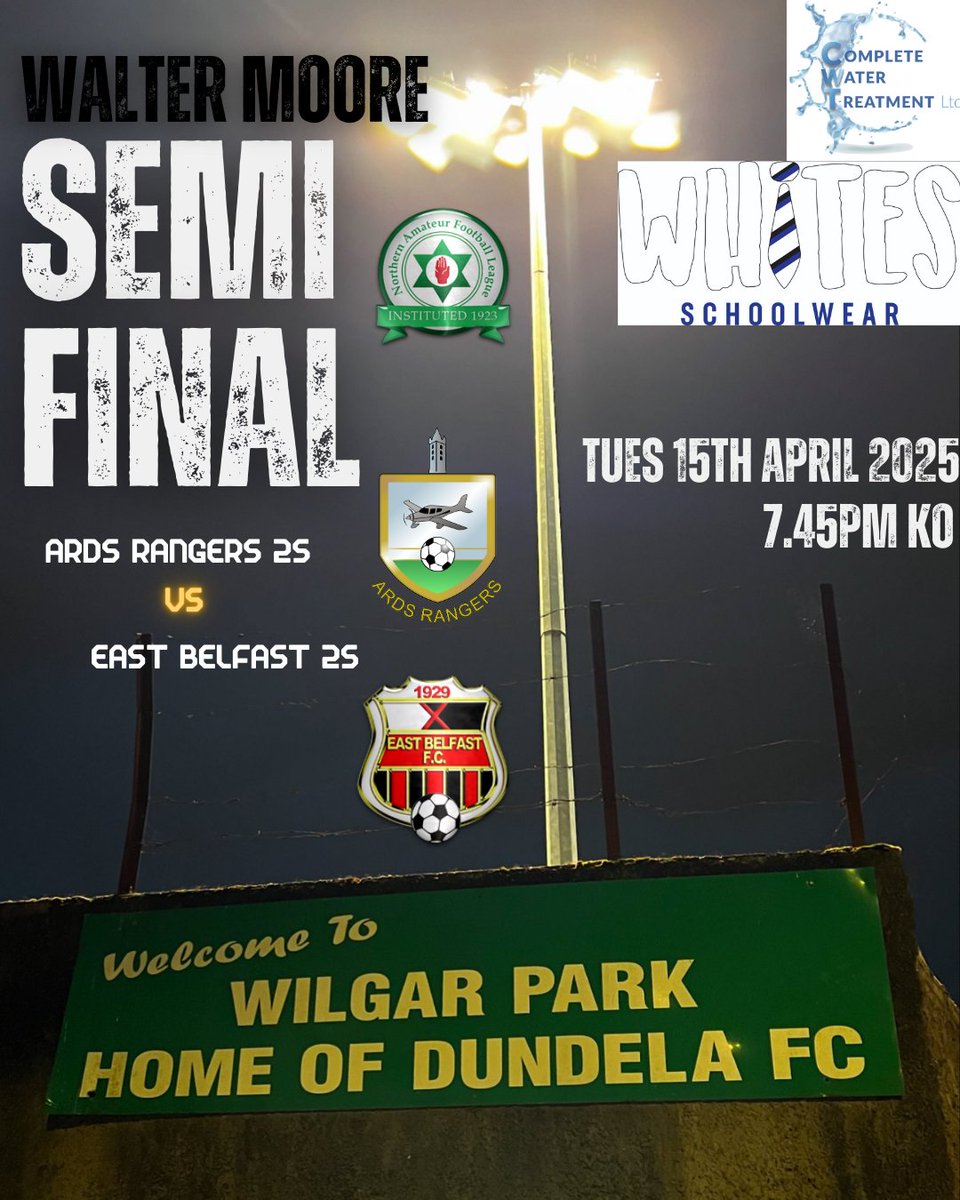 Walter Moore Semi final date set for the 2s 💙⚽