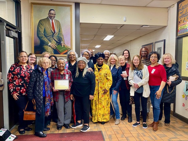 WeAreHTSD (@wearehtsd) on Twitter photo 📣 This Week @ HTSD
<a href="/HTSD_Wilson/">Wilson Elementary School</a> celebrates ETE (Excellence Through Education) 🐾
Student leaders were taught about the accomplishments of George E Wilson and presented a name plaque to be placed under the portrait in the Wilson's main hallway.
#HTSD #HTSDpride
<a href="/ScottRRocco/">Scott Rocco, Ed.D.</a> 📣 This Week @ HTSD
<a href="/HTSD_Wilson/">Wilson Elementary School</a> celebrates ETE (Excellence Through Education) 🐾
Student leaders were taught about the accomplishments of George E Wilson and presented a name plaque to be placed under the portrait in the Wilson's main hallway.
#HTSD #HTSDpride
<a href="/ScottRRocco/">Scott Rocco, Ed.D.</a>