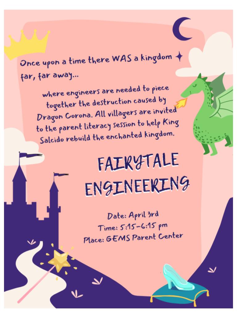 N. Jacquez /San Elizario High School Library (@njacquez4) on Twitter photo 🧐Join Us at our Fairytale Engineering Event! We need you & your parents to help King Salcido rebuild the Enchanted Kingdom? #SEHStheBest <a href="/TroyEnriquezSE/">T. Enriquez SE</a> <a href="/ValChavez2018/">Valerie Chavez</a> <a href="/MNunn_SEHS_AP/">Melissa</a> <a href="/LauraISilva2/">Laura I. Silva</a> <a href="/MrsErikaMorales/">Erika Morales</a> <a href="/jmezachavez/">Jeannie Meza-Chavez</a> <a href="/Alvarez_SEISD/">Anna Alvarez</a> <a href="/BlancaCruz444/">Blanca I Cruz</a> <a href="/parentcenterSE/">Parent Center SEHS</a> 🧐Join Us at our Fairytale Engineering Event! We need you & your parents to help King Salcido rebuild the Enchanted Kingdom? #SEHStheBest <a href="/TroyEnriquezSE/">T. Enriquez SE</a> <a href="/ValChavez2018/">Valerie Chavez</a> <a href="/MNunn_SEHS_AP/">Melissa</a> <a href="/LauraISilva2/">Laura I. Silva</a> <a href="/MrsErikaMorales/">Erika Morales</a> <a href="/jmezachavez/">Jeannie Meza-Chavez</a> <a href="/Alvarez_SEISD/">Anna Alvarez</a> <a href="/BlancaCruz444/">Blanca I Cruz</a> <a href="/parentcenterSE/">Parent Center SEHS</a>