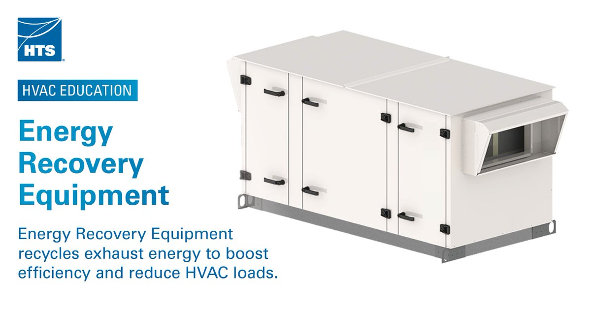 HTS_Engineering's tweet image. TEXAS: Energy Recovery Equipment captures waste energy from exhaust air to pre-condition incoming fresh air, reducing HVAC loads and improving indoor air quality.  Contact the experts at hubs.la/Q03dkqgH0 to maximize energy savings with advanced recovery solutions!