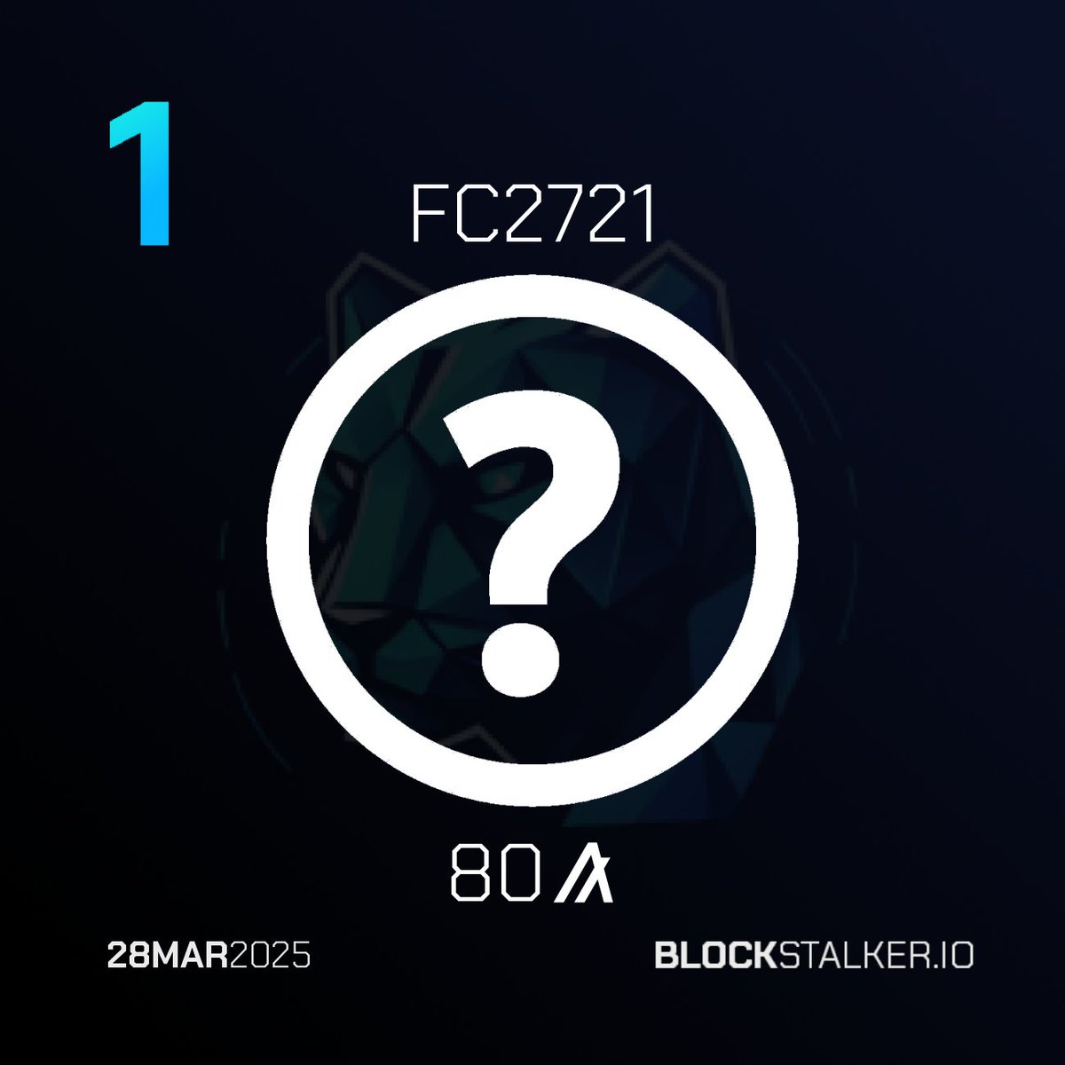 BlockStalkerBot's tweet image. BlockStalker.IO Daily Digest
Top 3 NFT Sales 🖼️
└ 🥇 FC2721
└ 🥈 Unleashing Mike Hunt #347
└ 🥉 BLOPS! 0477