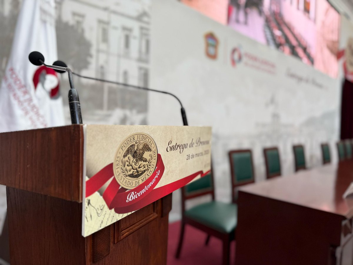 Estamos listos para honrar 200 años de historia del <a href="/PJEdomex/">Poder Judicial Edomex</a>. Cada detalle cuenta en una celebración tan significativa.

Sigamos construyendo con el mismo espíritu que nos ha guiado por dos siglos, un Poder Judicial que responda a los desafíos de nuestro tiempo y de las
