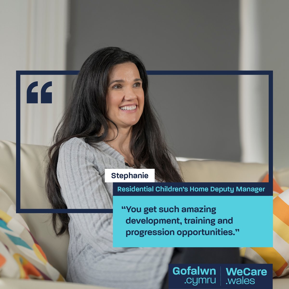 Within residential care for children, no two days are the same 🤩

You will help people live more comfortable lives. You will improve the individual's health through physical, emotional and social support 😌

Get to know Stephanie and her colleagues 👉 wecare.wales/stories/reside…