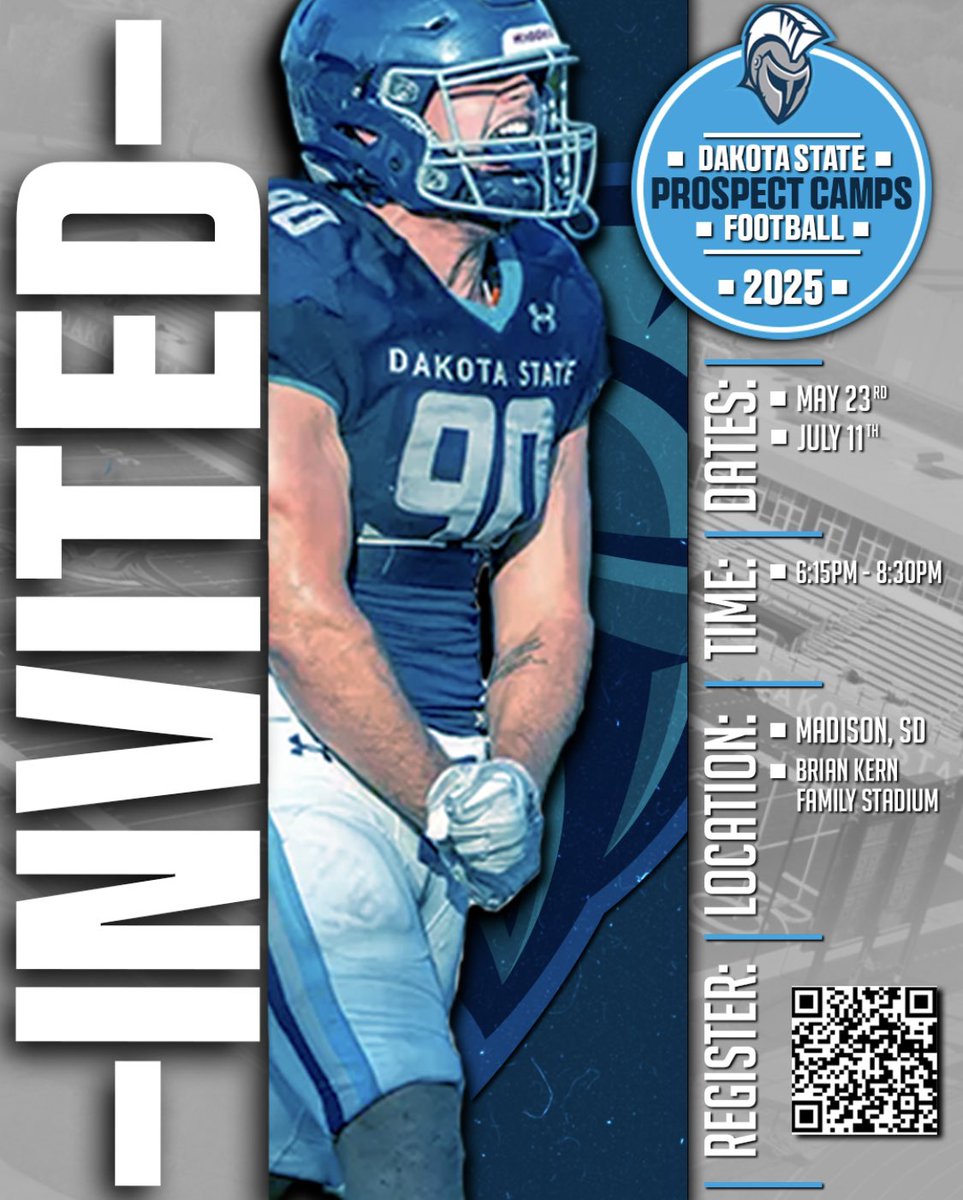 Thanks to <a href="/coach_levy/">Coach Levy</a> for the invite! <a href="/DSUFootball/">Dakota State University Football</a> #TrojanNation