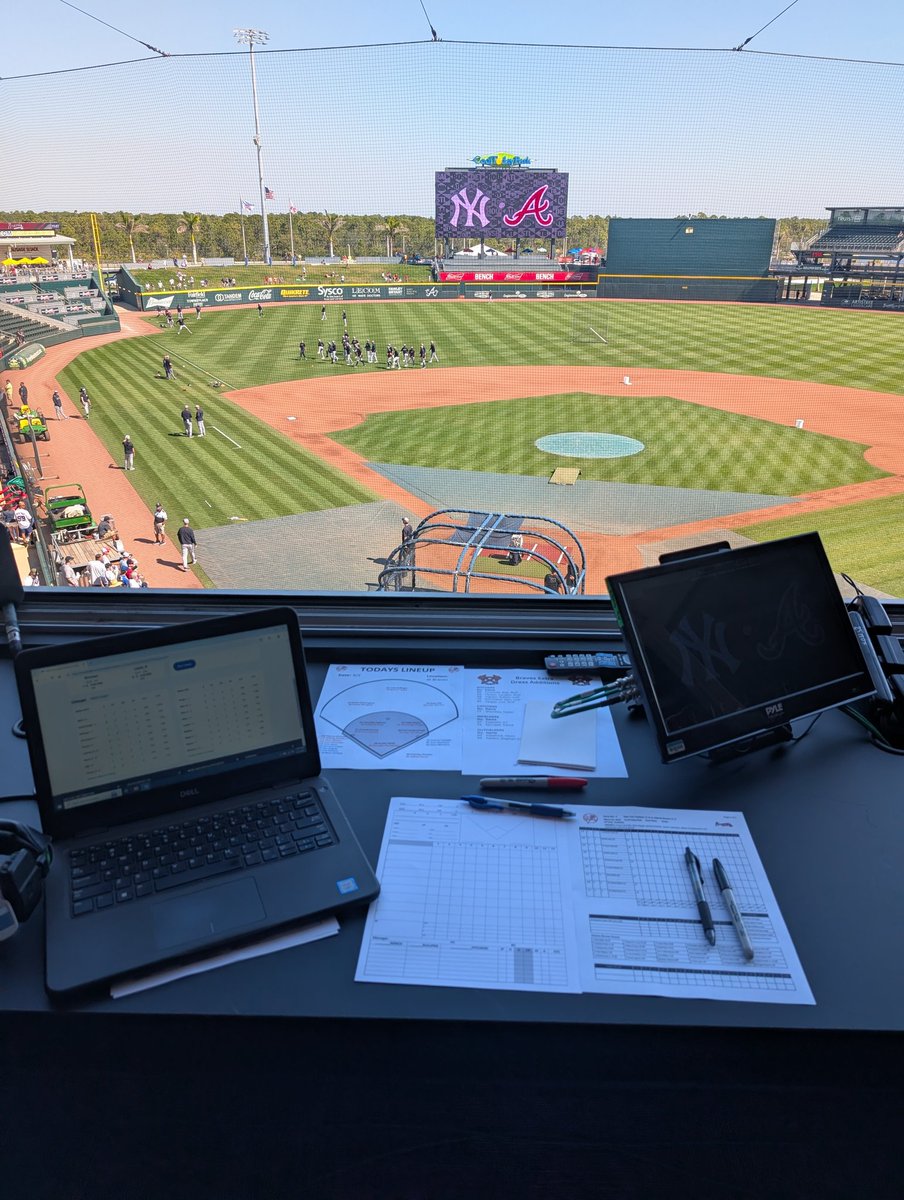 Got spoiled this Spring and had the opportunity to work in the broadcast booth for some MLB Spring Training games. Can you believe they paid me to have these views?!