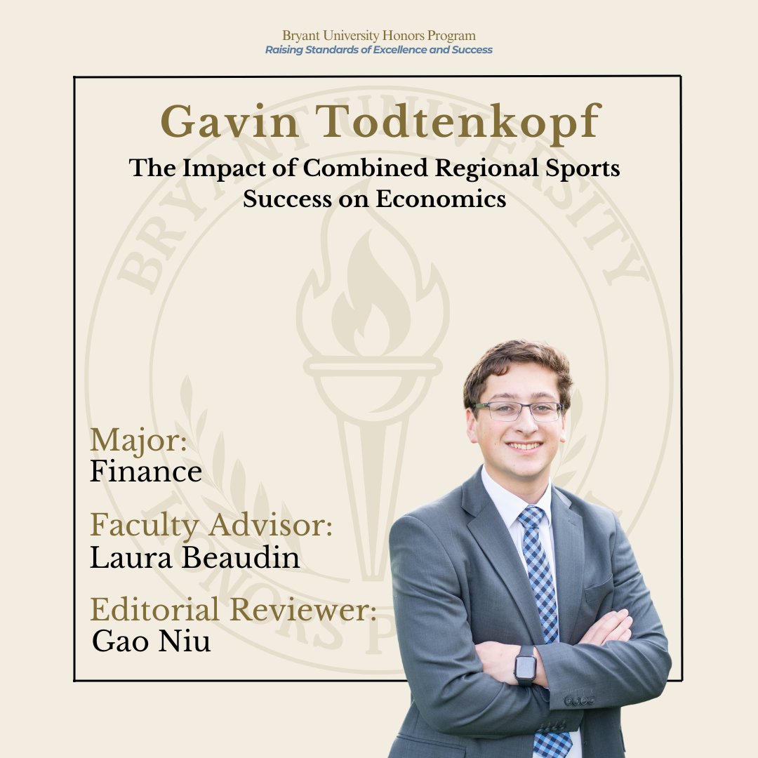 Senior Honors Student Gavin Todtenkopf will be presenting his thesis on Wednesday, April 2nd at 3:45 pm in AIC Room 237.