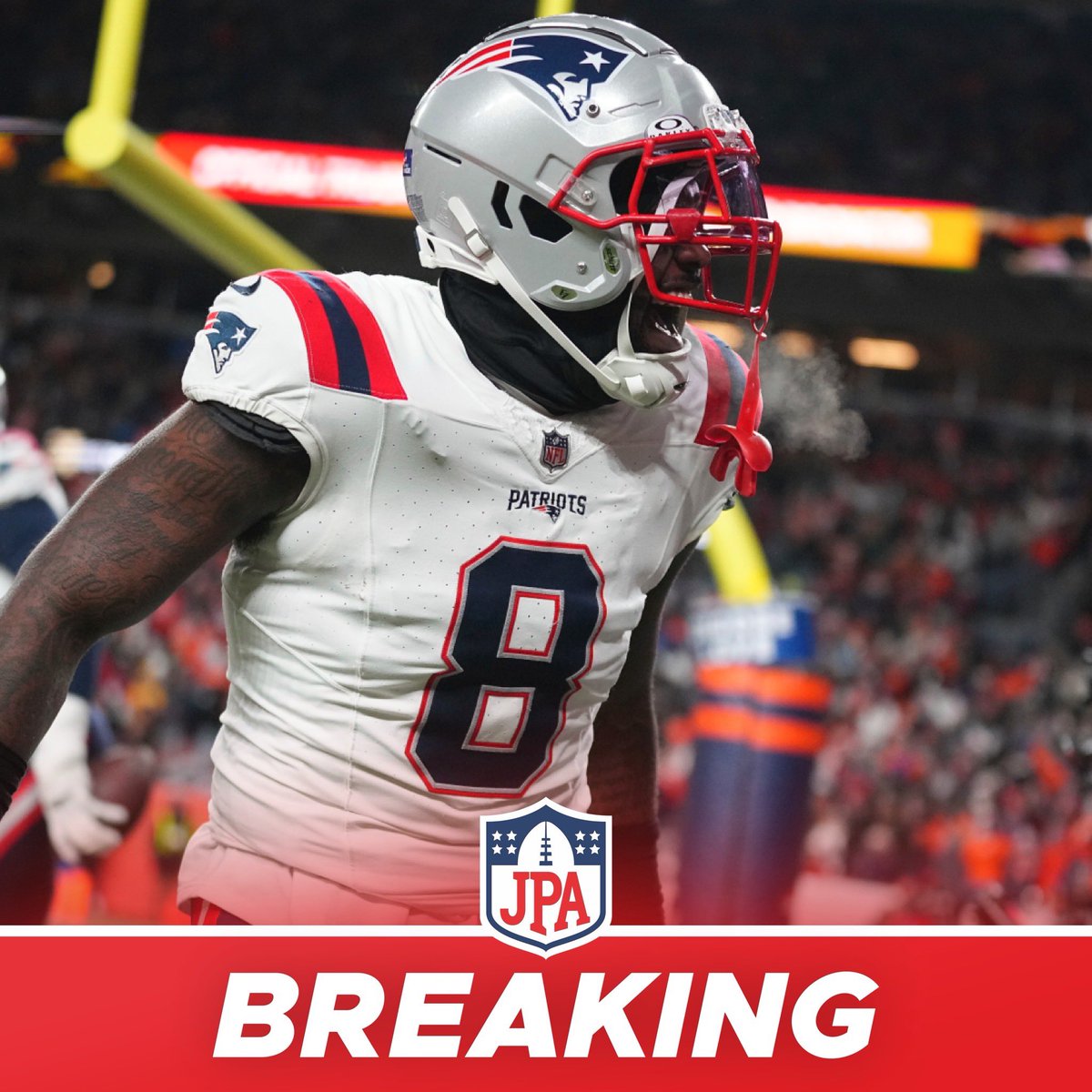 𝗕𝗥𝗘𝗔𝗞𝗜𝗡𝗚: The #Patriots are expected to release veteran linebacker and captain Ja’Whuan Bentley.