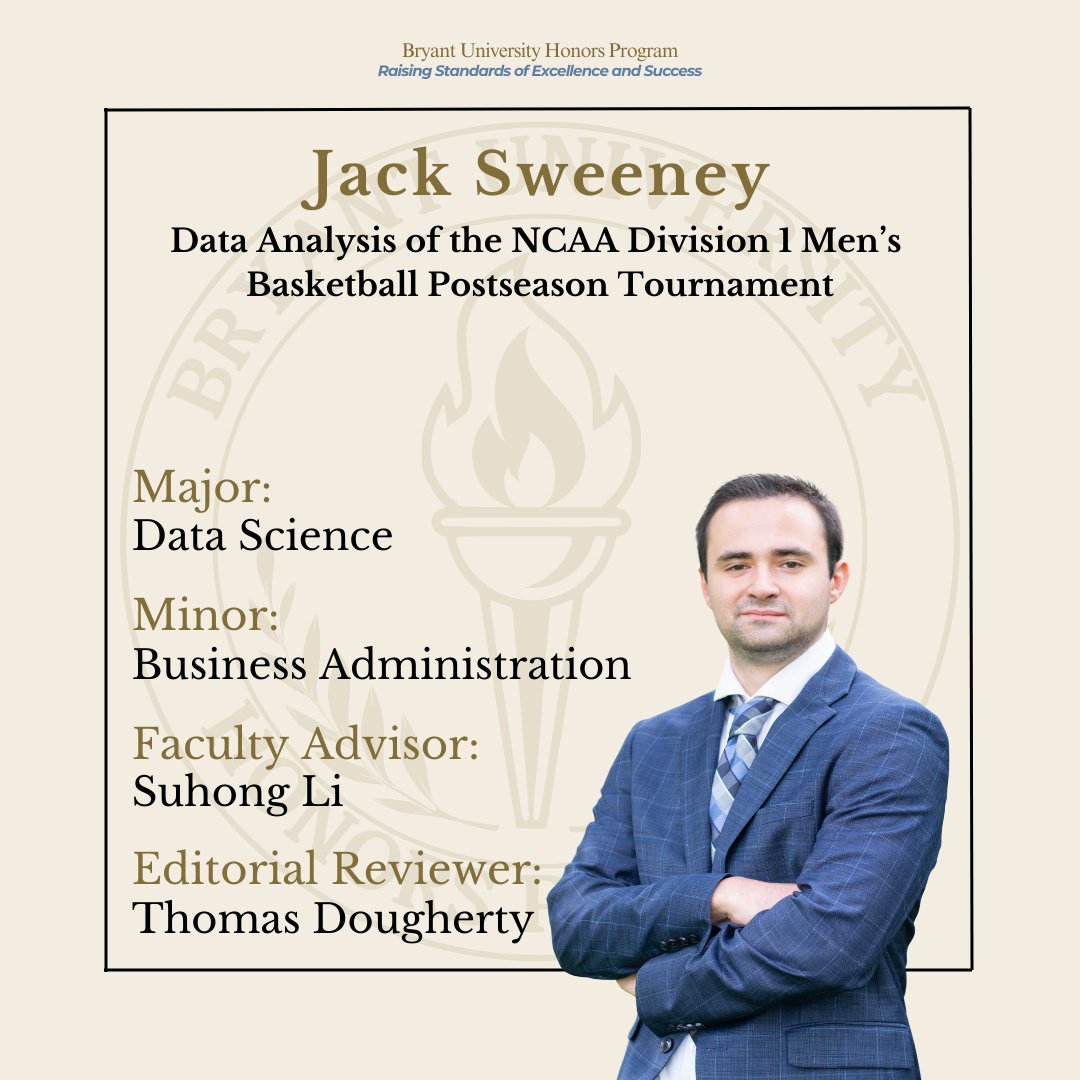 Senior Honors Student Jack Sweeney will be presenting his thesis on Wednesday, April 2nd at 4:45 pm in AIC Room 222.