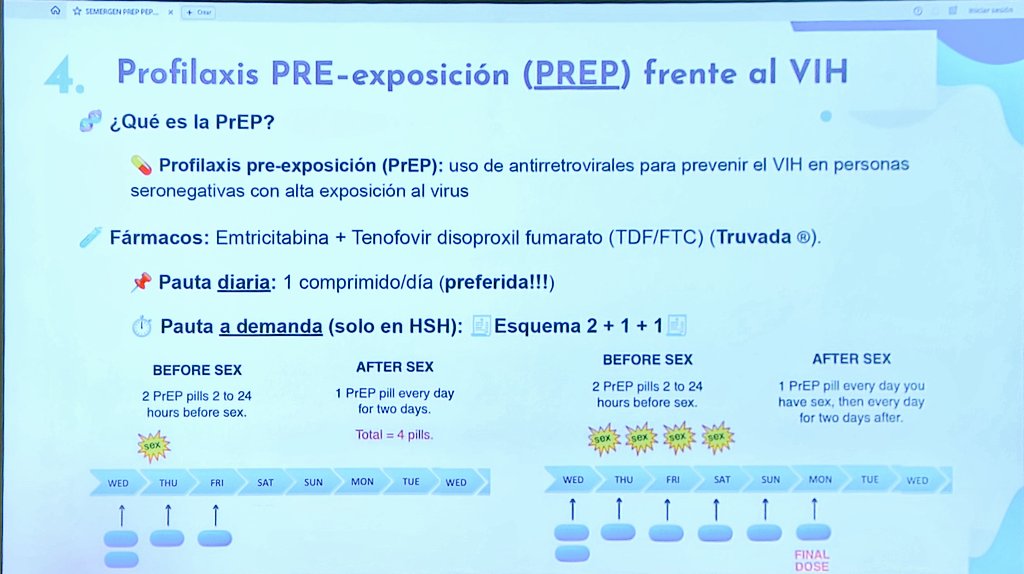 🎯Cuando el preservativo falla: PrEP y PEP como respuesta eficaz al riesgo de VIH. Ponente: Dr. Adrián Ferre Beltrán, Serv. Medicina Interna, Infecciosas <a href="/SonEspases/">HU Son Espases</a> #VIH #SEMERGENIB25