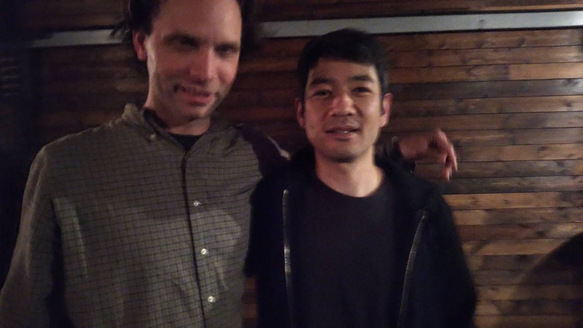 M.A.Z.E企画楽しかった！写真はSOUP ACTIVISTSのマーチンさんとKIDDERタナベさん。マーチンさんがKIDDERでノリノリでタナベが嬉しそうなの良かったね。