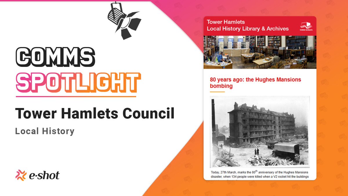 e-shot™ (@eshot_net) on Twitter photo Well done to <a href="/TowerHamletsNow/">Tower Hamlets Council</a> for a well-designed and informative email covering the borough’s rich history! Great to see thoughtful storytelling about events like the Hughes Mansions bombing and the Brady Clubs 👏📜
View email: zurl.co/rL6ee Well done to <a href="/TowerHamletsNow/">Tower Hamlets Council</a> for a well-designed and informative email covering the borough’s rich history! Great to see thoughtful storytelling about events like the Hughes Mansions bombing and the Brady Clubs 👏📜
View email: zurl.co/rL6ee