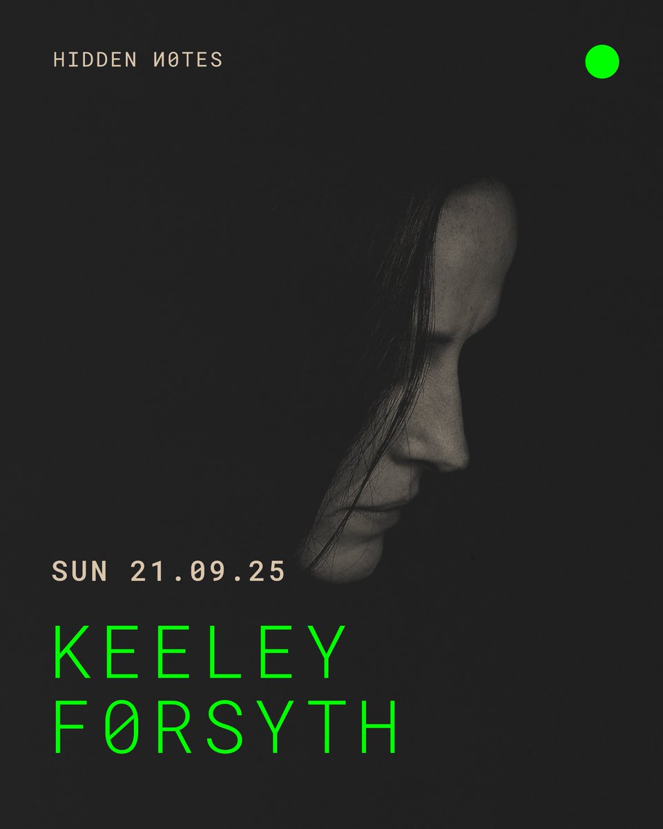HiddenNotes_'s tweet image. Hidden Notes Festival  
Vol.5 20-21.09.25   
Stroud. Gloucestershire. UK.
KEELEY FORSYTH
hiddennotes.co.uk/hn-2025 💚
@FatCatRecords