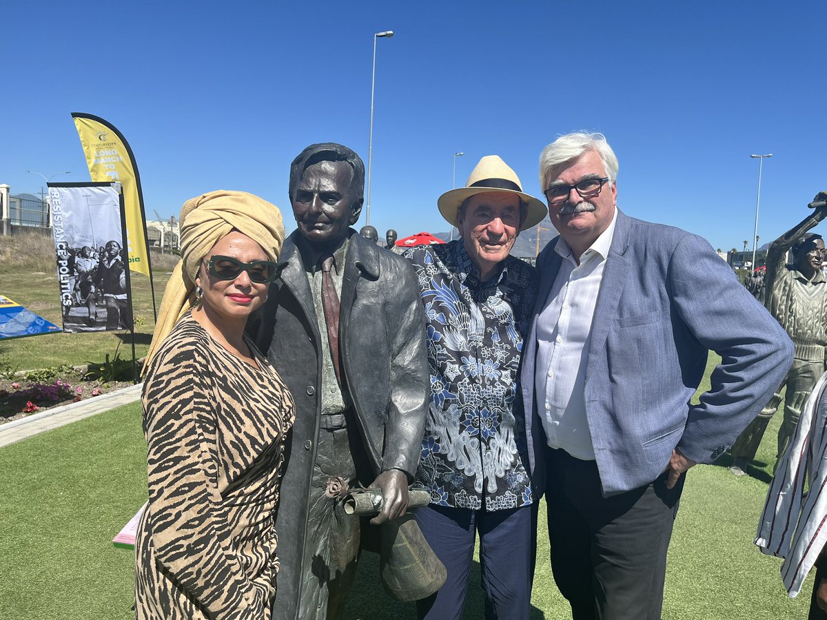 SwedeninSA's tweet photo. Today, we unveiled the Sweden & South Africa’s Shared Journey exhibition at Long March to Freedom, Cape Town, celebrating the deep ties between our nations in the fight for freedom and democracy.🇸🇪🇿🇦
#SwedenInSA #LongMarchToFreedom #SharedHistory #SouthAfrica https://t.co/f5sm5TWHA9