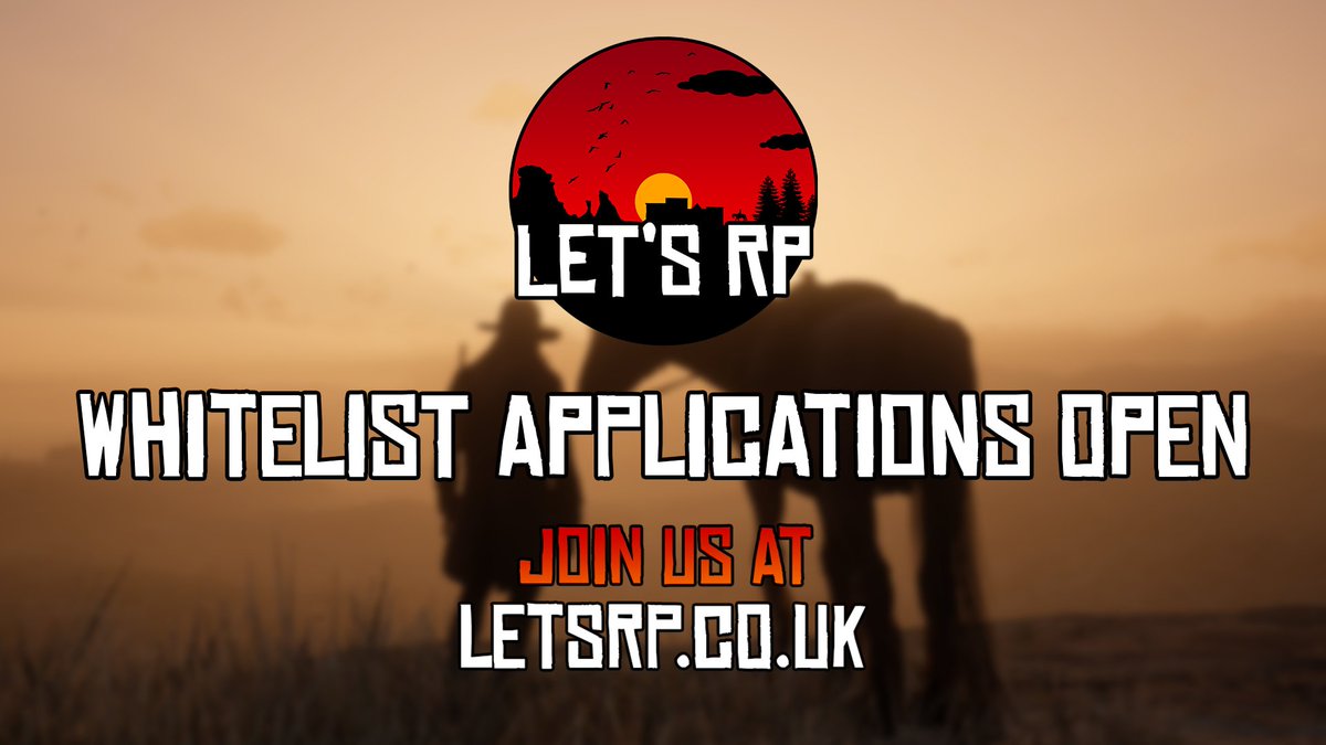 LetsRPofficial's tweet photo. Let's RP #RedM whitelist applications are OPEN!

Join the Home of Cinematic Roleplay and help shape the future of Red Dead Redemption RP!

https://t.co/CvQwTbVeKN | #RDRP #RDR2 | https://t.co/SiopR8xsxj https://t.co/9hCUTFLDx8