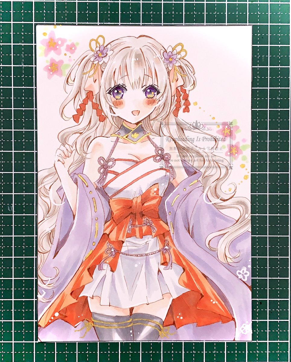 umeboshitter's tweet image. ひな祭り前後に描いたもの。
オリジナル。