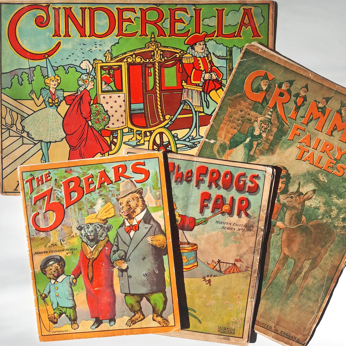 This week in the Reading Room, English Literature students have been consulting 1920s children's books from our 'Marspen' series.  

There are lots of well-known fairy tales and a few more obscure tales, like The Frog's Fair.
