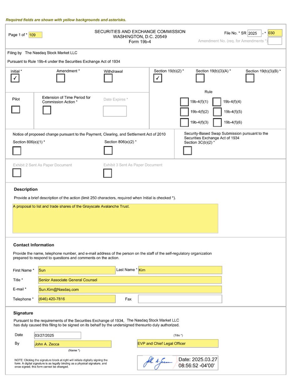 Official SEC filing