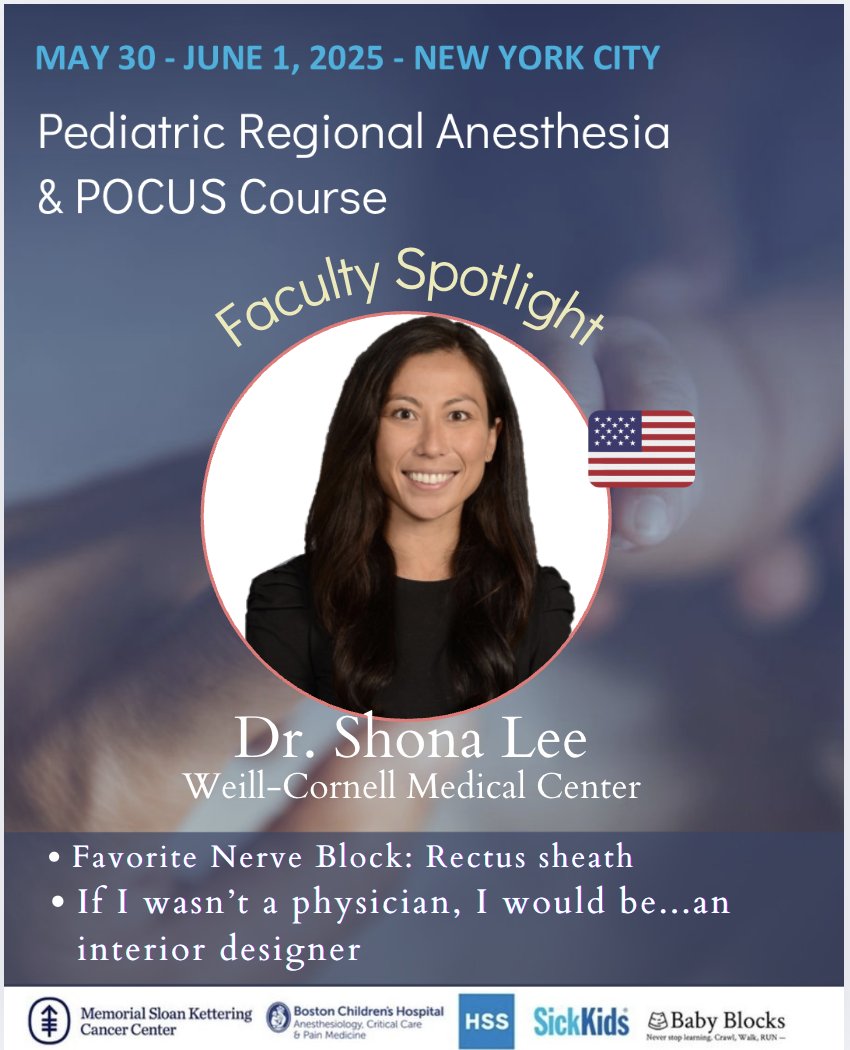 baby-blocks (@baby_blocks) on Twitter photo Introducing Dr. Shona Lee in our faculty spotlight series. Dr. Lee is a pediatric anesthesiologist at
<a href="/WeillCornell/">Weill Cornell Medicine</a>. If Dr. Lee wasn’t in the operating room…she would be an interior designer! Have you registered yet: bit.ly/PedsAnesthesia…
#MSKpedsanesCME #babyblocksRA Introducing Dr. Shona Lee in our faculty spotlight series. Dr. Lee is a pediatric anesthesiologist at
<a href="/WeillCornell/">Weill Cornell Medicine</a>. If Dr. Lee wasn’t in the operating room…she would be an interior designer! Have you registered yet: bit.ly/PedsAnesthesia…
#MSKpedsanesCME #babyblocksRA