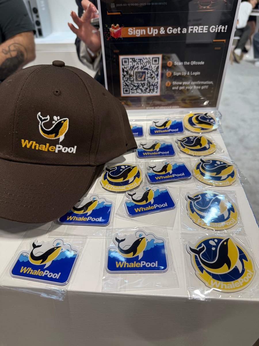 WhalePool (@whalepool_com) on Twitter photo 👋👋Come say ‘Hi’!🥰🥰
#WhalePool is here <a href="/MiningDisrupt/">Mining Disrupt® Conference November 11-13, 2025</a> waiting for you.🎉🎉
<a href="/AleoHQ/">Aleo</a> <a href="/EntropyETF/">EntropyX</a> <a href="/canxiumchain/">Canxium</a> <a href="/KaspaCurrency/">Kaspa</a> <a href="/AlphWhale/">Alephium Whales</a> <a href="/RXD_Community/">Radiant L1 - Community</a>
#ALEO #ENX #CAU #KAS #ALPH #RXD #miningdisrupt2025 #miningevent 👋👋Come say ‘Hi’!🥰🥰
#WhalePool is here <a href="/MiningDisrupt/">Mining Disrupt® Conference November 11-13, 2025</a> waiting for you.🎉🎉
<a href="/AleoHQ/">Aleo</a> <a href="/EntropyETF/">EntropyX</a> <a href="/canxiumchain/">Canxium</a> <a href="/KaspaCurrency/">Kaspa</a> <a href="/AlphWhale/">Alephium Whales</a> <a href="/RXD_Community/">Radiant L1 - Community</a>
#ALEO #ENX #CAU #KAS #ALPH #RXD #miningdisrupt2025 #miningevent