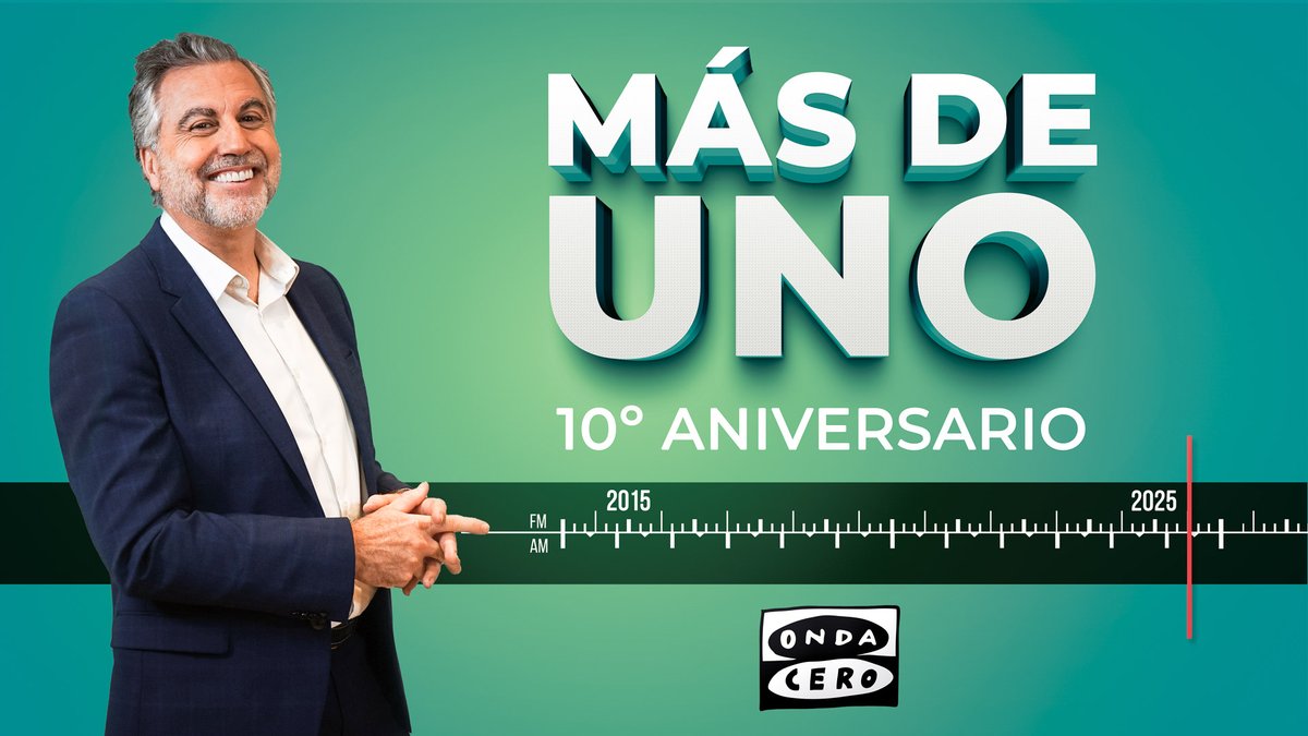 Más De Uno (@masdeuno) on Twitter photo 🎂 ¿Quieres venir a celebrar el décimo aniversario de <a href="/MasDeUno/">Más De Uno</a> con nosotros?
🗓️ Será el 8 de abril en <a href="/ElPavonTeatro/">Teatro Pavón</a> de Madrid.
✉️ Si quieres acompañarnos, envía tu nombre y apellidos a masdeuno@ondacero.es. El acceso será gratuito. 🎂 ¿Quieres venir a celebrar el décimo aniversario de <a href="/MasDeUno/">Más De Uno</a> con nosotros?
🗓️ Será el 8 de abril en <a href="/ElPavonTeatro/">Teatro Pavón</a> de Madrid.
✉️ Si quieres acompañarnos, envía tu nombre y apellidos a masdeuno@ondacero.es. El acceso será gratuito.