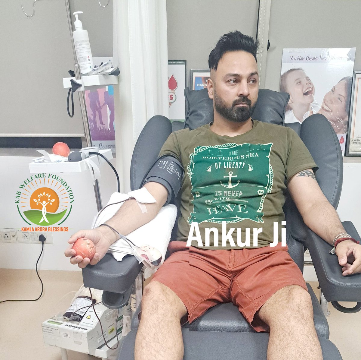 We at KAB Welfare Foundation are deeply grateful to Ankur Ji for his selfless blood donation at <a href="/fmri_official/">FMRI</a> hospital.

🌐 Visit us at: kabwelfarefoundation.org

#BloodDonation #Gratitude #KABWelfareFoundation #MrSmiley #BlessedBhawna #SavingLives #DonateBlood #SDGs