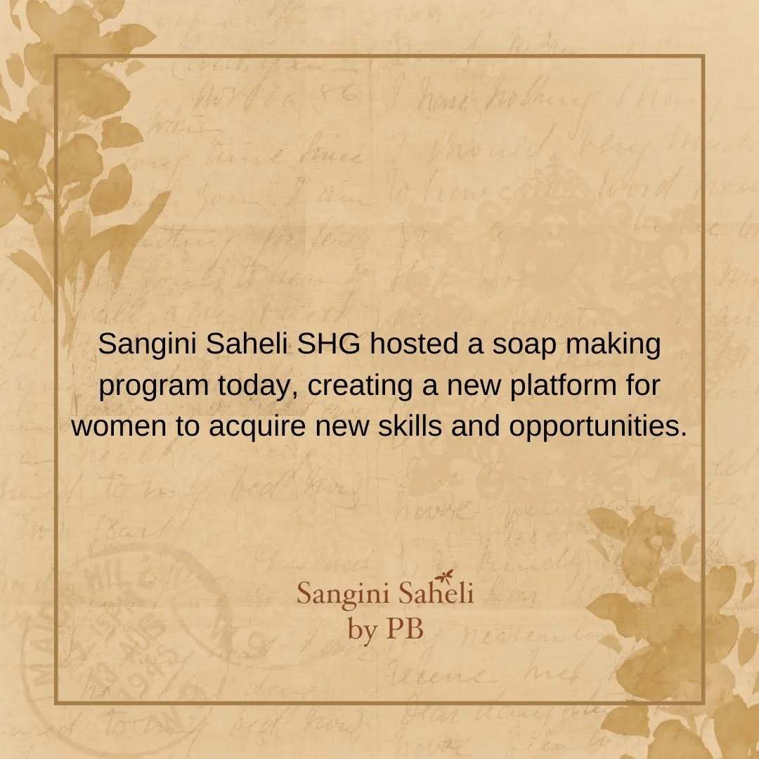 Sangini Saheli SHG hosted a soap making program today, creating a new platform for women to acquire new skills and opportunities.
.
.
#ngo #shg #sanginisaheli #sanginisahelibyp #narendramodi #womenempowerment #womensupportingwomen