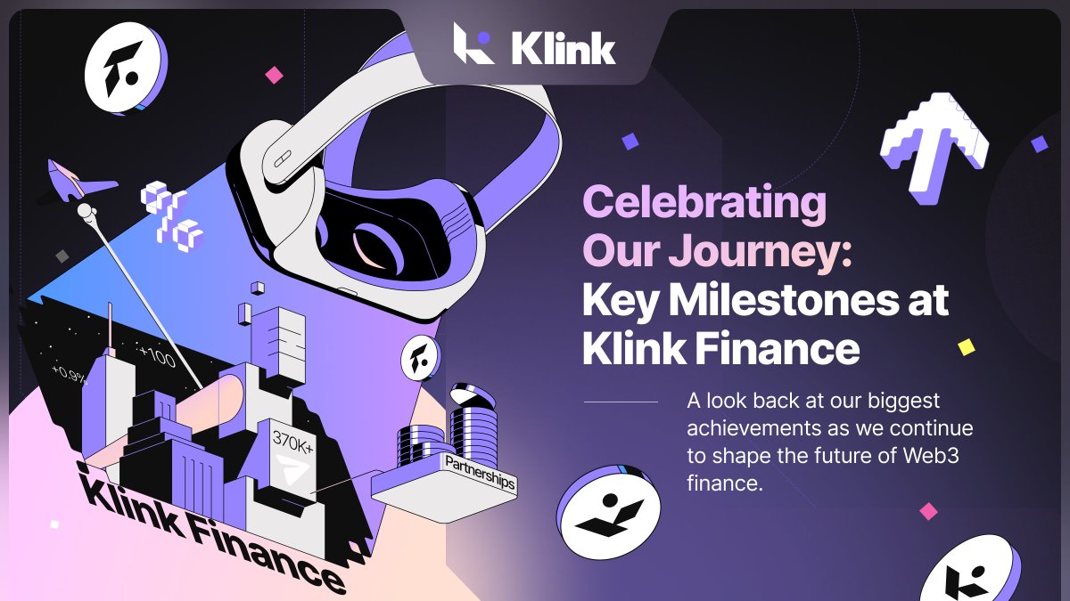 Klink Finance Milestone Alert! 🎉

We’re thrilled to celebrate our journey with 600,000+ registered users and growing! 🚀 Your support has fueled our mission, and we couldn’t have done it without our incredible community.

🔹 Powerful Partnerships: Teaming up with industry