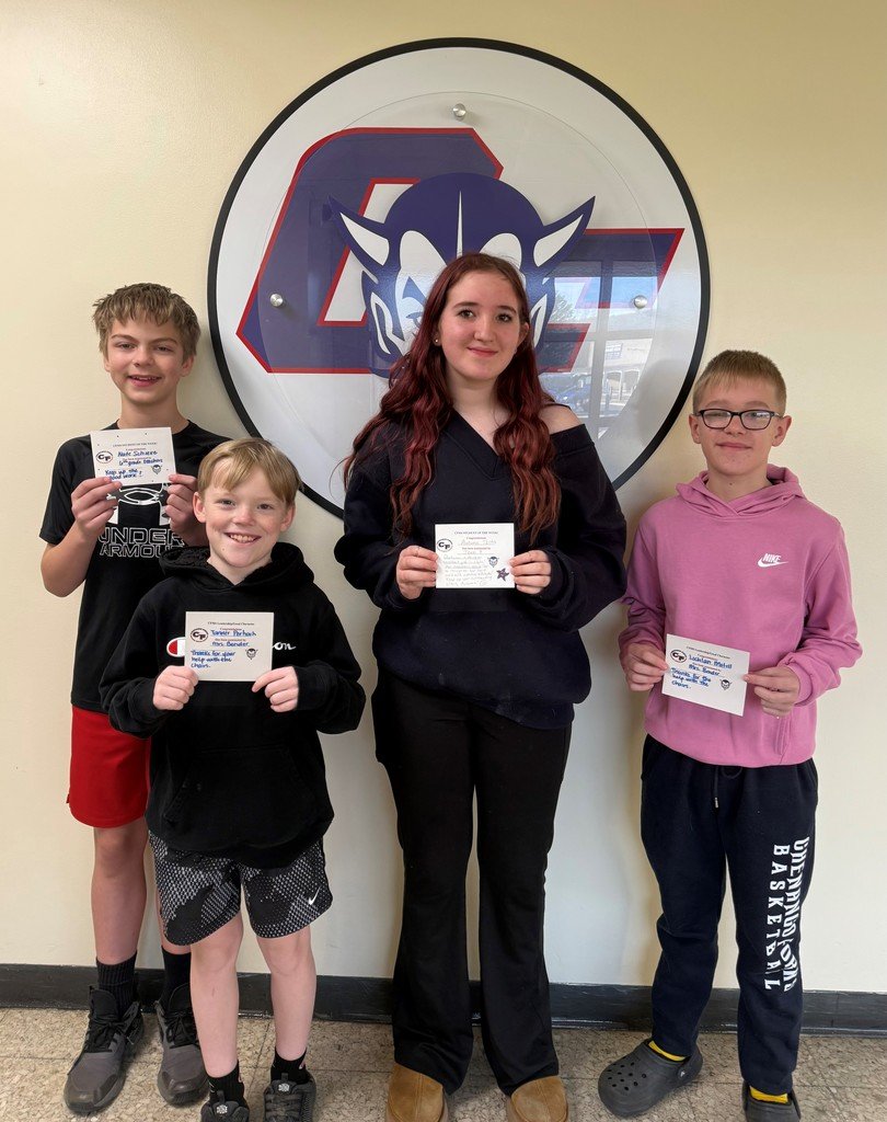 LEADERS &amp; STUDENTS OF THE WEEK: Congratulations to our CFMS Students of the Week and Leadership Award Winners for this past week (Leaders - Lochlan &amp; Tanner; SOW - Nate &amp; Autumn)! Keep up the great work all. We are proud of you!