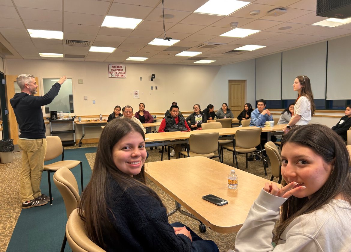 MsGallery723's tweet photo. 2nd ELL family workshop was a success! Parents had many questions about clubs, activities, &amp; ways to get more involved.  A special shoutout to our  student volunteers, who shared their experiences in different sports/clubs, helping families see the opportunities available at MHS. https://t.co/7V8x7VVjes