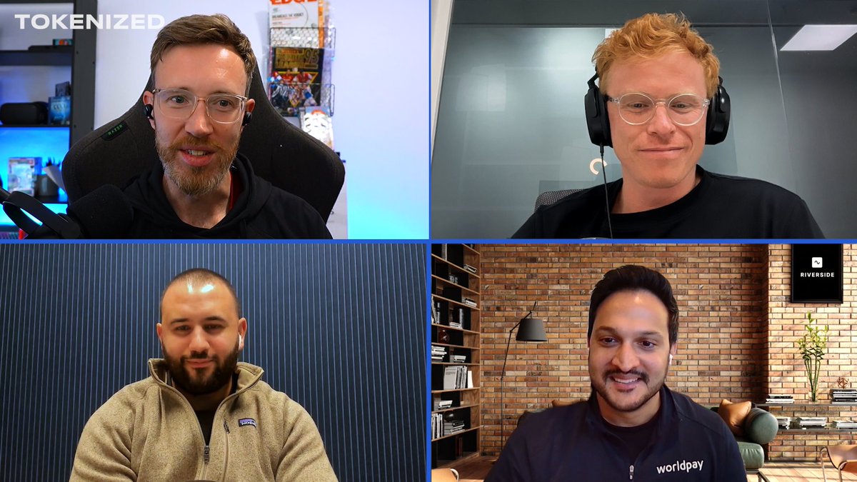 Tokenized Podcast (@tokenizedpod) on Twitter photo Our guests for Monday's Tokenized Podcast
➡️ <a href="/chrisharmse89/">Chris Harmse</a>, Co-Founder and Chief Business Officer of <a href="/BVNKFinance/">BVNK</a>
➡️ <a href="/nabilmanji/">Nabil Manji</a>, SVP, Head of Fintech Growth & Financial Partnerships <a href="/Worldpay_Global/">Worldpay</a>
Subscribe to hear Ep 24. of Tokenized Podcast co-hosted by <a href="/cuysheffield/">Cuy Sheffield</a> & Our guests for Monday's Tokenized Podcast
➡️ <a href="/chrisharmse89/">Chris Harmse</a>, Co-Founder and Chief Business Officer of <a href="/BVNKFinance/">BVNK</a>
➡️ <a href="/nabilmanji/">Nabil Manji</a>, SVP, Head of Fintech Growth & Financial Partnerships <a href="/Worldpay_Global/">Worldpay</a>
Subscribe to hear Ep 24. of Tokenized Podcast co-hosted by <a href="/cuysheffield/">Cuy Sheffield</a> &