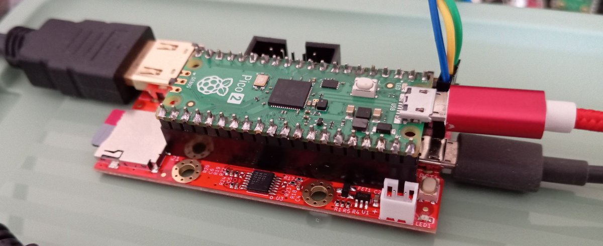 guidol70's tweet image. #MMBasic with HDMI
on a #Olimex RP2040-Pico-PC with a #Pico2 #RP2350 ;)
using
PicoMiteHDMIUSBV6.00.02RC7.uf2
