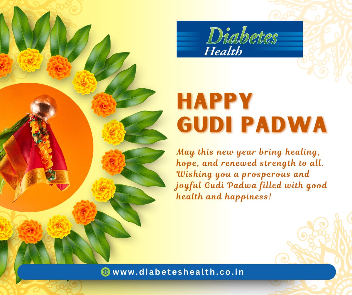 @DiabetesHealth_ (@diabeteshealth_) on Twitter photo Diabetes Health wishes everyone a joyful and prosperous Gudi Padwa! May this new year bring health, happiness, and success to all wishes everyone a joyful and prosperous Gudi Padwa!
#HappyGudiPadwa #NewYear #chellaramdiabetesinstitute <a href="/DiabetesHealth_/">@DiabetesHealth_</a> magazine Diabetes Health wishes everyone a joyful and prosperous Gudi Padwa! May this new year bring health, happiness, and success to all wishes everyone a joyful and prosperous Gudi Padwa!
#HappyGudiPadwa #NewYear #chellaramdiabetesinstitute <a href="/DiabetesHealth_/">@DiabetesHealth_</a> magazine