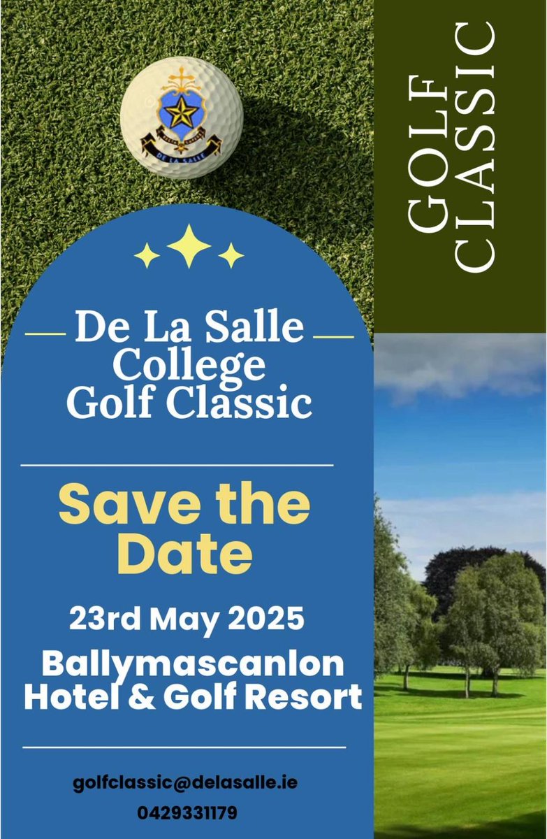 The Annual De La Salle College Golf Classic will take place this year at the Ballymascanlon Hotel &amp; Golf Resort on Friday 23rd May. A fantastic day was had by all last year and we are hoping to see more parents, past pupils and friends joins us for another great event.
