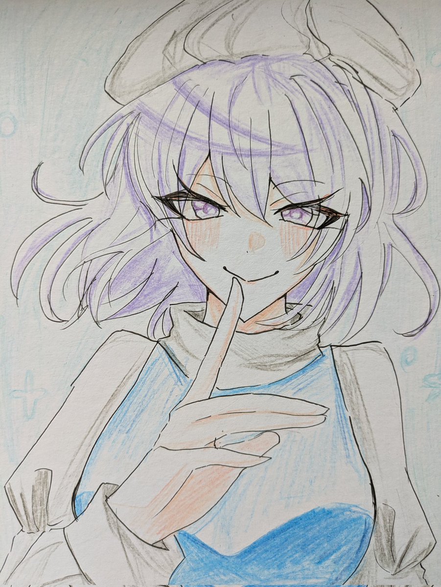 #東方Project #レティ・ホワイトロック
リクエスト　レティさん色紙❄️🌨️