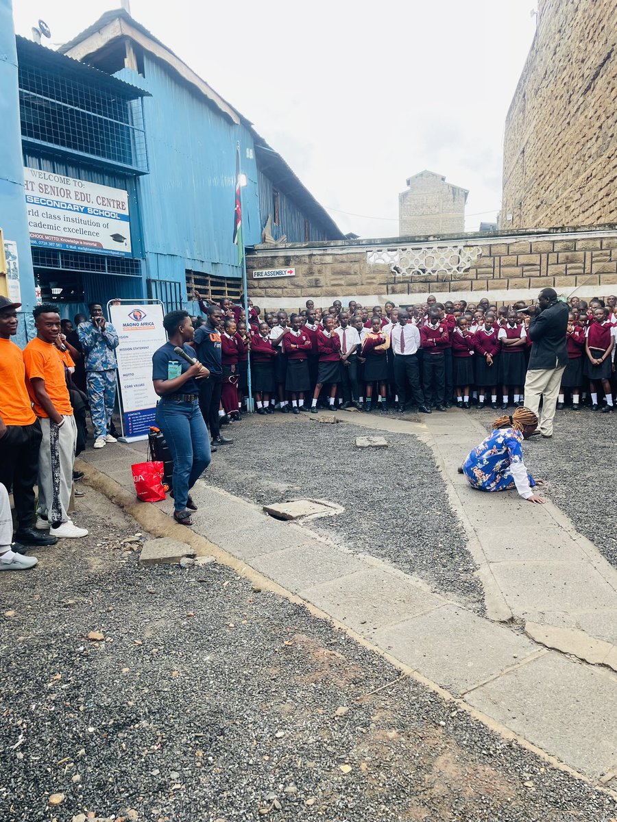 MaonoAfrica's tweet image. Igniting minds and inspiring change at Starlight Secondary School in Dandora!Our March 2025 community outreach focused on raising awareness about exploitative child domestic work ,highlighting the importance of community involvement and social responsibility. 
#mynameisNIA