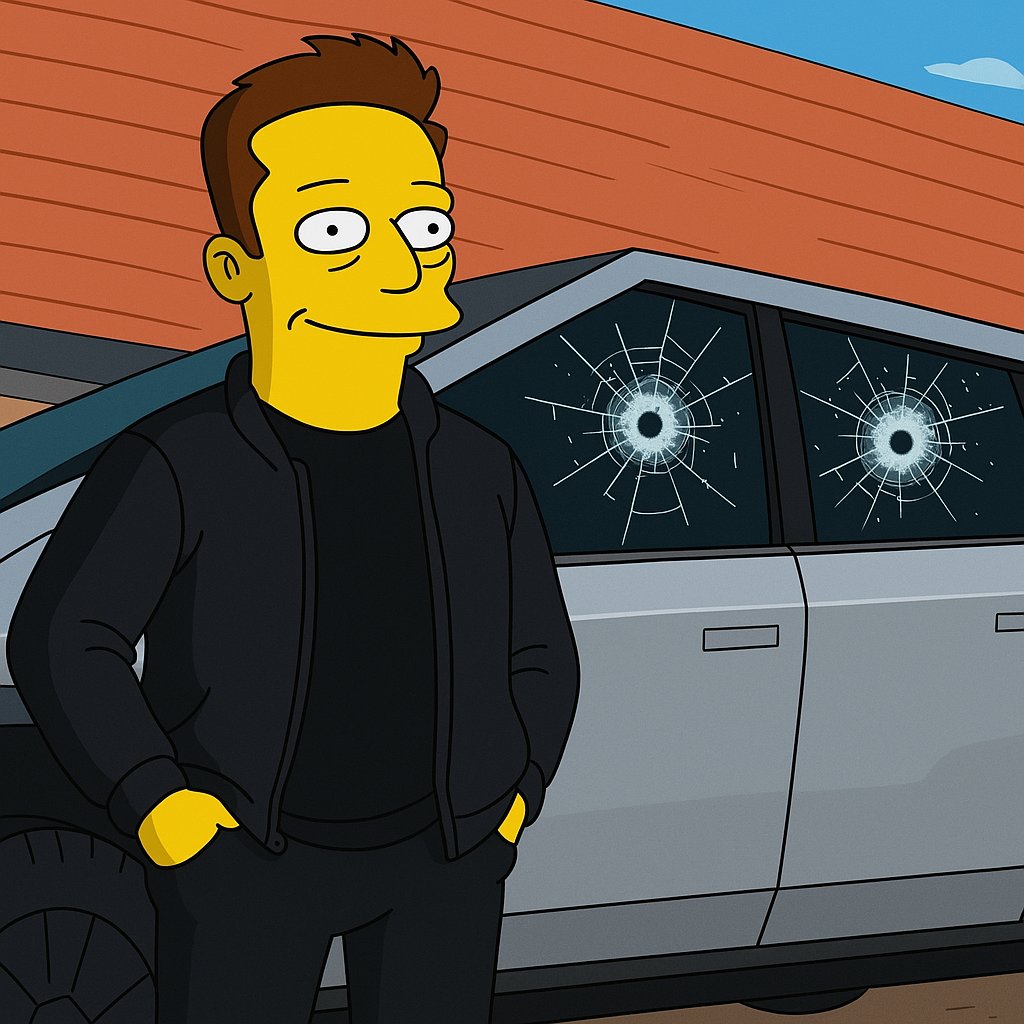 sudeepsriv's tweet image. Do you remember this iconic moment? (Changed it to Simpsons style for an extra touch lol)

Tesla&apos;s &quot;unbreakable&quot; window shattered on live TV and Elon awkwardly laughed it off.

But was it actually the most brilliant marketing move of the decade?

$50M in free publicity. Global…