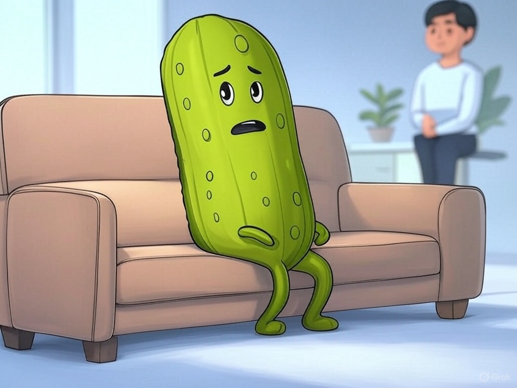 BrineNShine's tweet image. Why did the pickle go to therapy? It had too many dill-emmas! #FoodPuns #PickleHumor