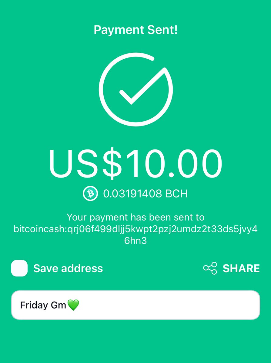 Nurain_Dev's tweet photo. GM #BitcoinCash  It’s Friday 💚
Drop your #BCH Address Bellow @BitcoinCom @_paytaca_ @FloweePay @SeleneWallet @electroncash @zapit_io wallets https://t.co/kc5s2U7IvG