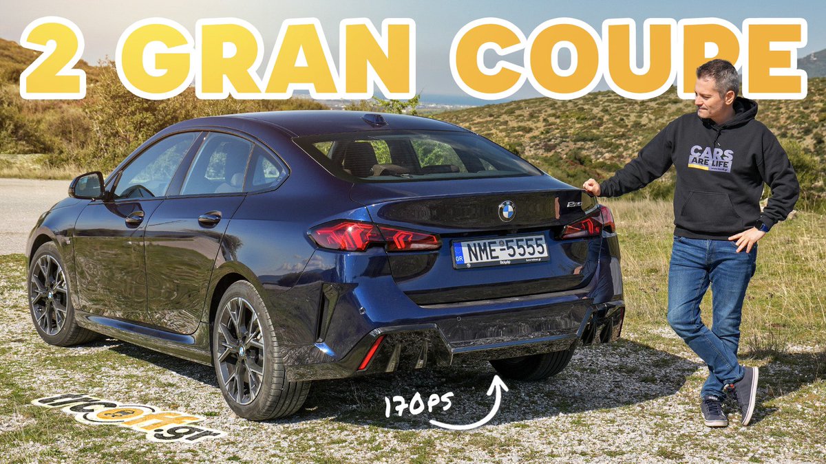 johnniestef's tweet photo. Η νέα BMW Σειρά 2 Gran Coupe έφτασε στην Ελλάδα! Στα χέρια μου η 220 Gran Coupe της BMW Βελμάρ, Mild Hybrid με 170 ίππους, αυτόματη και με το πακέτο M Sport!
▶️ Αναλυτικά η δοκιμή της στο https://t.co/V9XN57Caq4 
#trcoffgr #BMW #BMW2GranCoupe https://t.co/EjEv2xoWuD