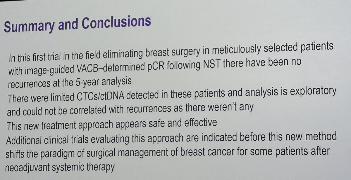 Judy Boughey (@drjudyboughey) on Twitter photo Omission of surgery in patients with excellent response to neoadjuvant chemotherapy shows no recurrences at 5 years. <a href="/HenryKuerer/">Henry Kuerer</a> leads the research on this new paradigm. #SSO2025. <a href="/MayoCancerCare/">Mayo Clinic Comprehensive Cancer Center</a> delighted to be participating in this important trial. Omission of surgery in patients with excellent response to neoadjuvant chemotherapy shows no recurrences at 5 years. <a href="/HenryKuerer/">Henry Kuerer</a> leads the research on this new paradigm. #SSO2025. <a href="/MayoCancerCare/">Mayo Clinic Comprehensive Cancer Center</a> delighted to be participating in this important trial.
