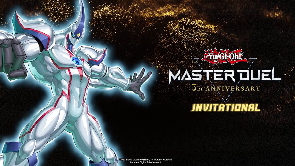 Duelists will gather for the 3rd Anniversary and battle it out in #YuGiOhMASTERDUEL over the weekend!

Starting tomorrow at 13:30 CET, stay tuned on youtube.com/yugiohcardeu and twitch.tv/yugiohcardeu