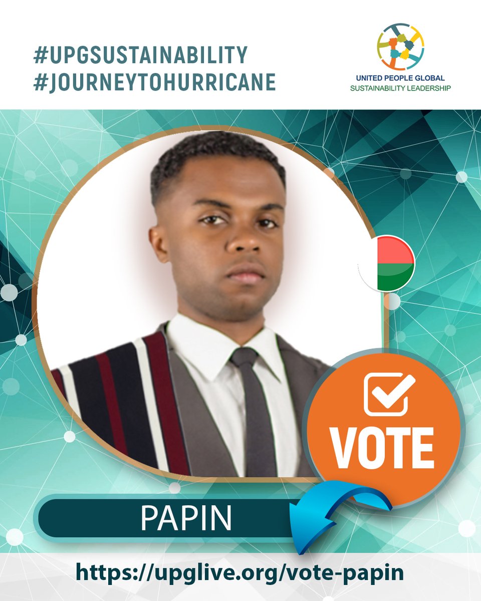 unitedpeople36's tweet photo. Time is ticking! ⏳ A life-changing opportunity awaits #UPGSustainability Leaders from AFRICA, but they need your vote!
Don't miss out - vote for a #UPGSustainability Leader now!
Learn about them and VOTE 💙 https://t.co/CklfFZHB01
#UPGSustainability #JourneyToHurricane https://t.co/IijpTRKh3s