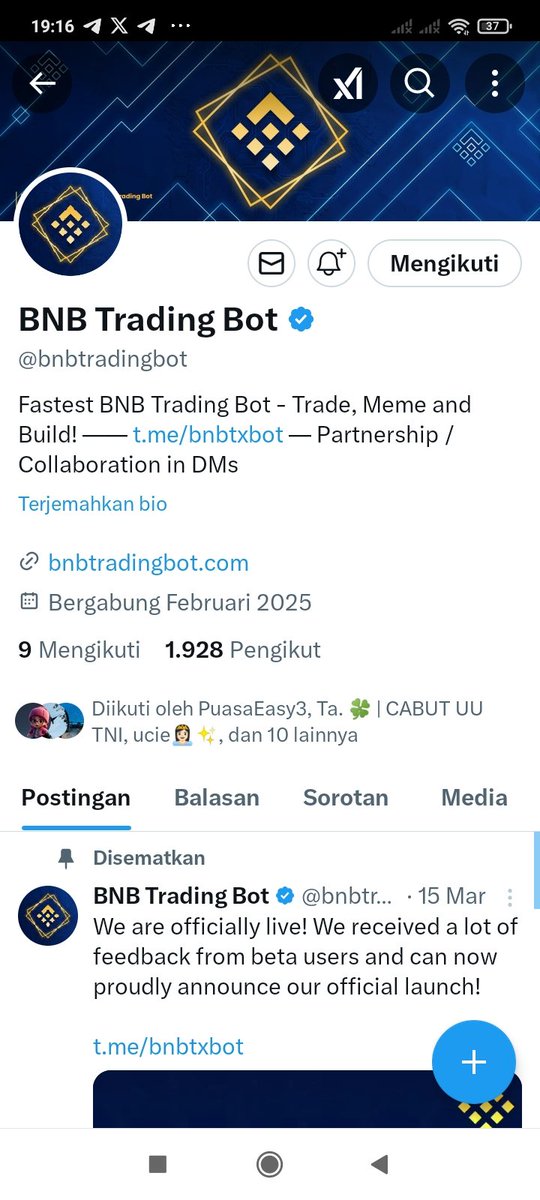 Easywinnerrr's tweet photo. @StefannyMusk @bnbtradingbot https://t.co/Y8flLISENt