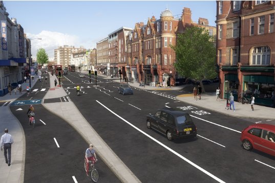 London_Cycling's tweet photo. Good news, everyone! Construction is set to begin this summer on the long awaited Streatham Hill changes which will include protected cycle lanes, new pedestrian crossings and improvements to bus lanes.

https://t.co/6aRbuzoxem https://t.co/21AAxLi7se