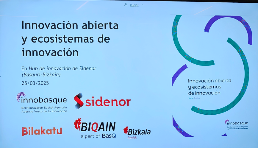 Sesión <a href="/Innobasque/">Innobasque</a>  sobre Innovación Abierta y Ecosistemas de Innovación

El pasado miércoles tuvimos la oportunidad de conocer de primera mano el enfoque al respecto de <a href="/sidenoraceros/">Sidenor</a>, <a href="/Bilakatu/">Juanra González</a> y @Lantik