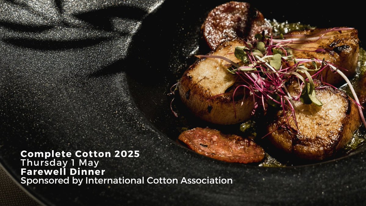 The Farewell Dinner of Complete Cotton will be brought to you by the ICA this year. If you would like to sponsor an event as part of Complete Cotton 2025 please contact us. Find out more and register here: loom.ly/UEKtNZQ #CompleteCotton25